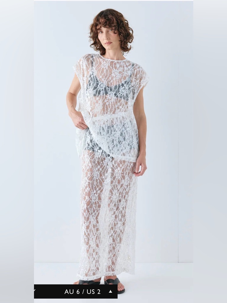 Vrg Grl Sequin Set Top (Au 12/Us 10) + Bottom (Au 14/Us 12)
